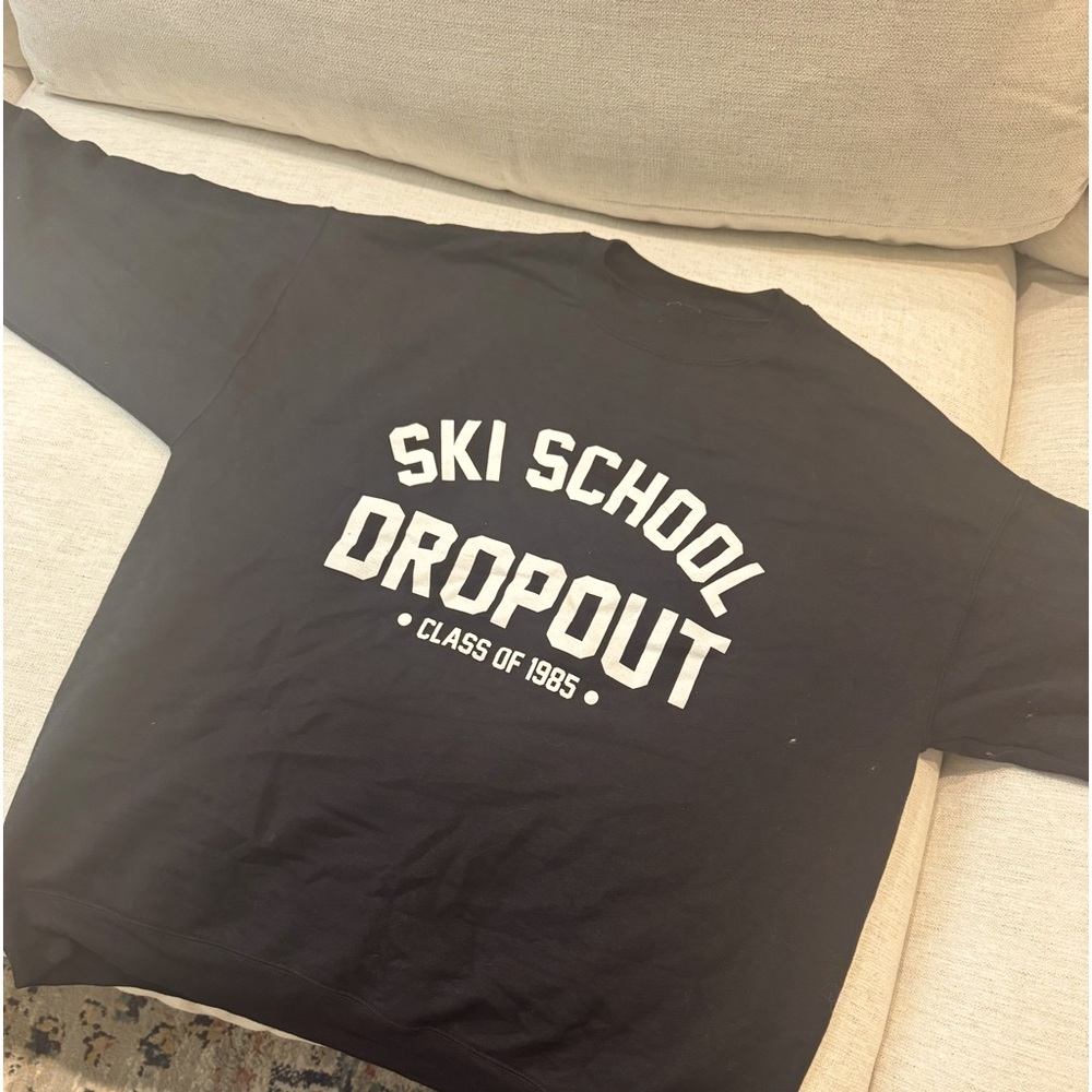 Black Graphic Sweatshirt